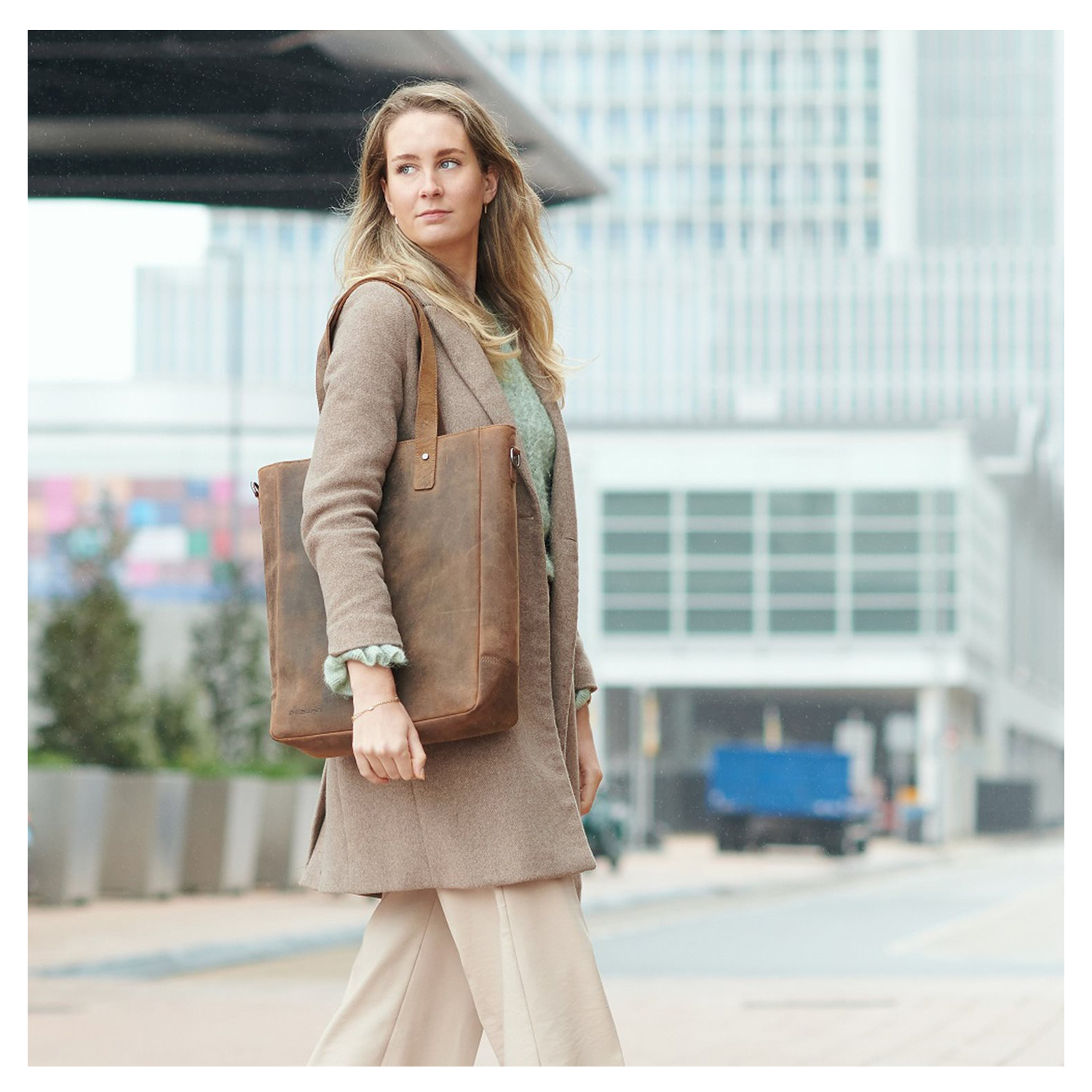 Plevier Retro Jackson Shopper braun