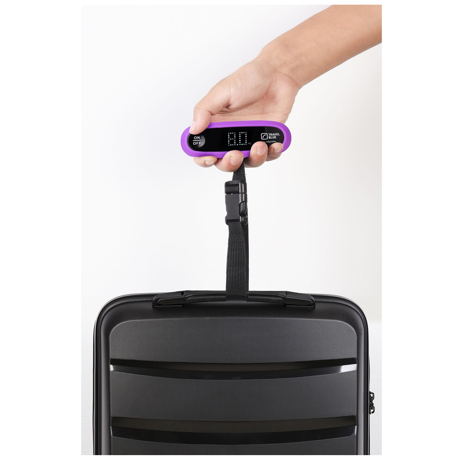 TravelBlue Portable Digital Scale purple