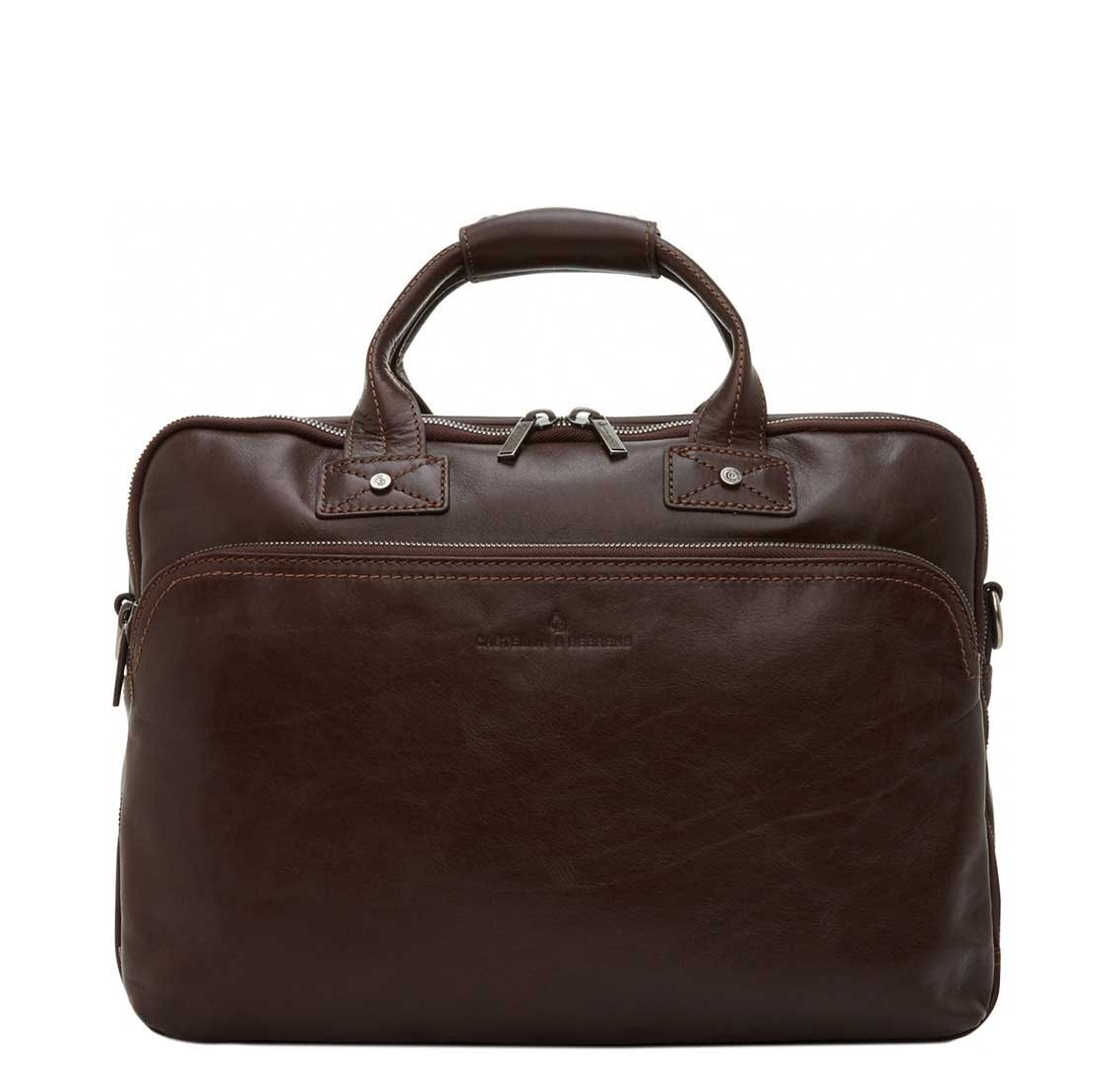 Castelijn & Beerens Firenze Business Laptoptas 15.6" 3 vaks mokka