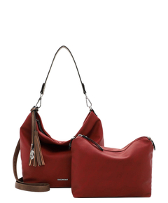 Emily & Noah Elke Handbag M red/cognac