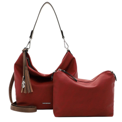 Emily & Noah Elke Handbag M red/cognac