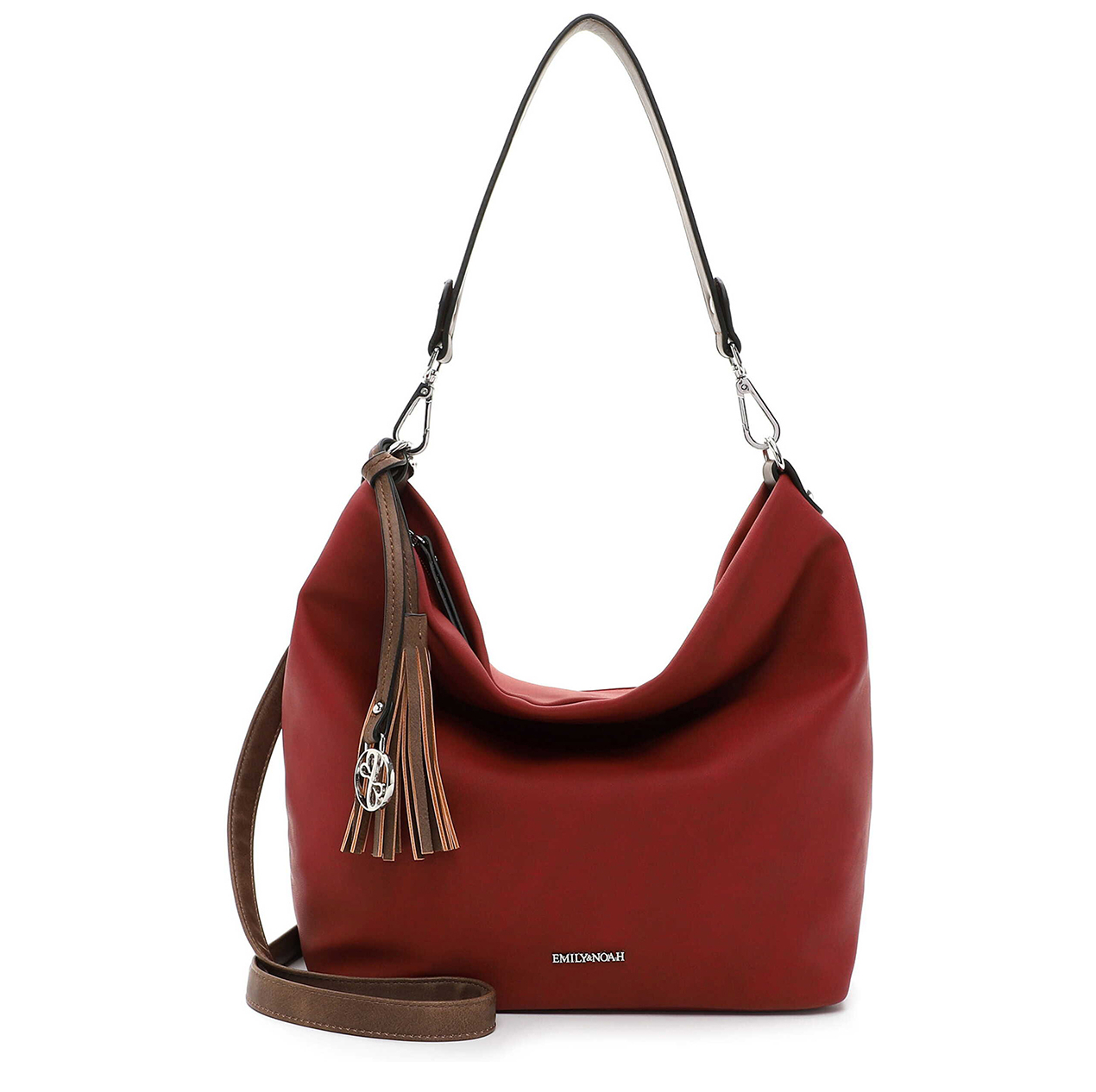 Emily & Noah Elke Handbag M red/cognac