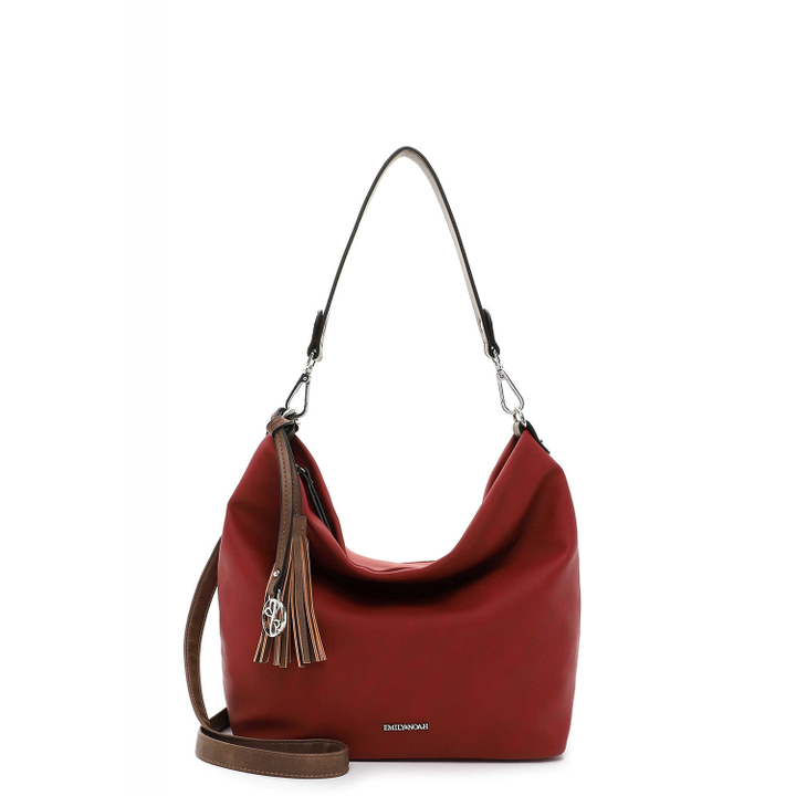 Emily & Noah Elke Handbag M red/cognac