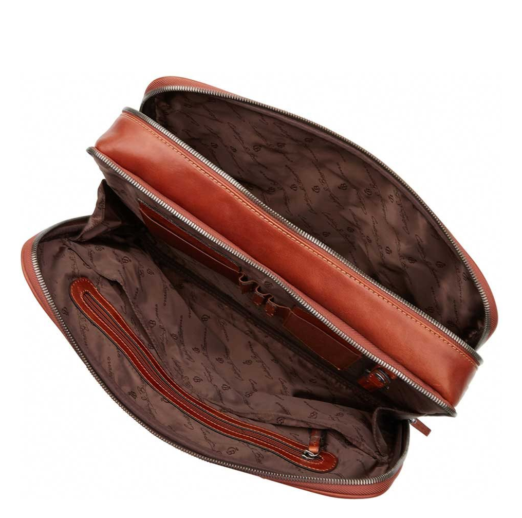 Castelijn & Beerens Verona Business Laptoptas 15.6" licht bruin
