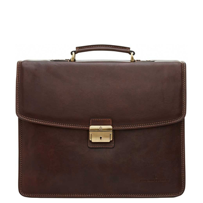 Castelijn & Beerens Verona Laptoptasche 15.6'' 3-vaks mokka
