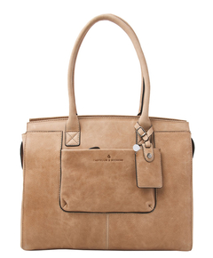 Castelijn & Beerens Carisma Laptoptas 15.6" + Tablet RFID beige