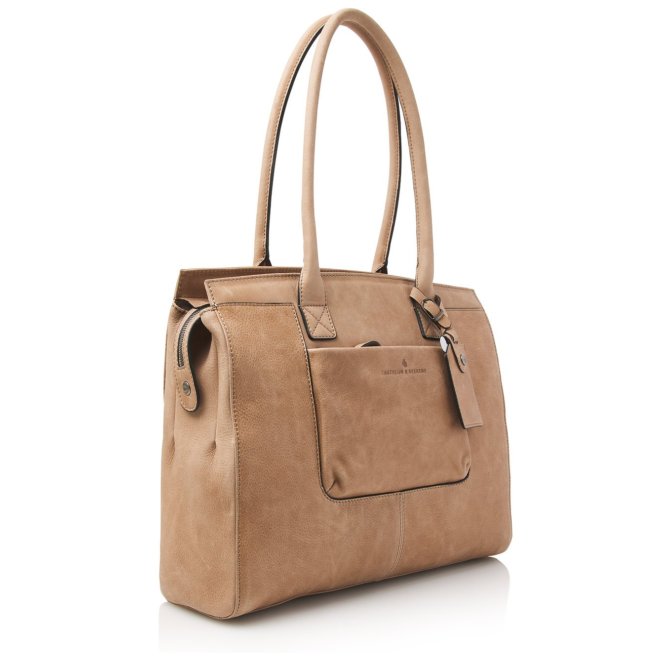 Castelijn & Beerens Carisma Laptoptas 15.6" + Tablet RFID beige