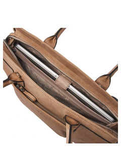 Castelijn & Beerens Carisma Laptoptas 15.6" + Tablet RFID beige