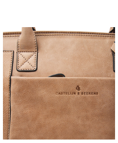 Castelijn & Beerens Carisma Laptoptas 15.6" + Tablet RFID beige
