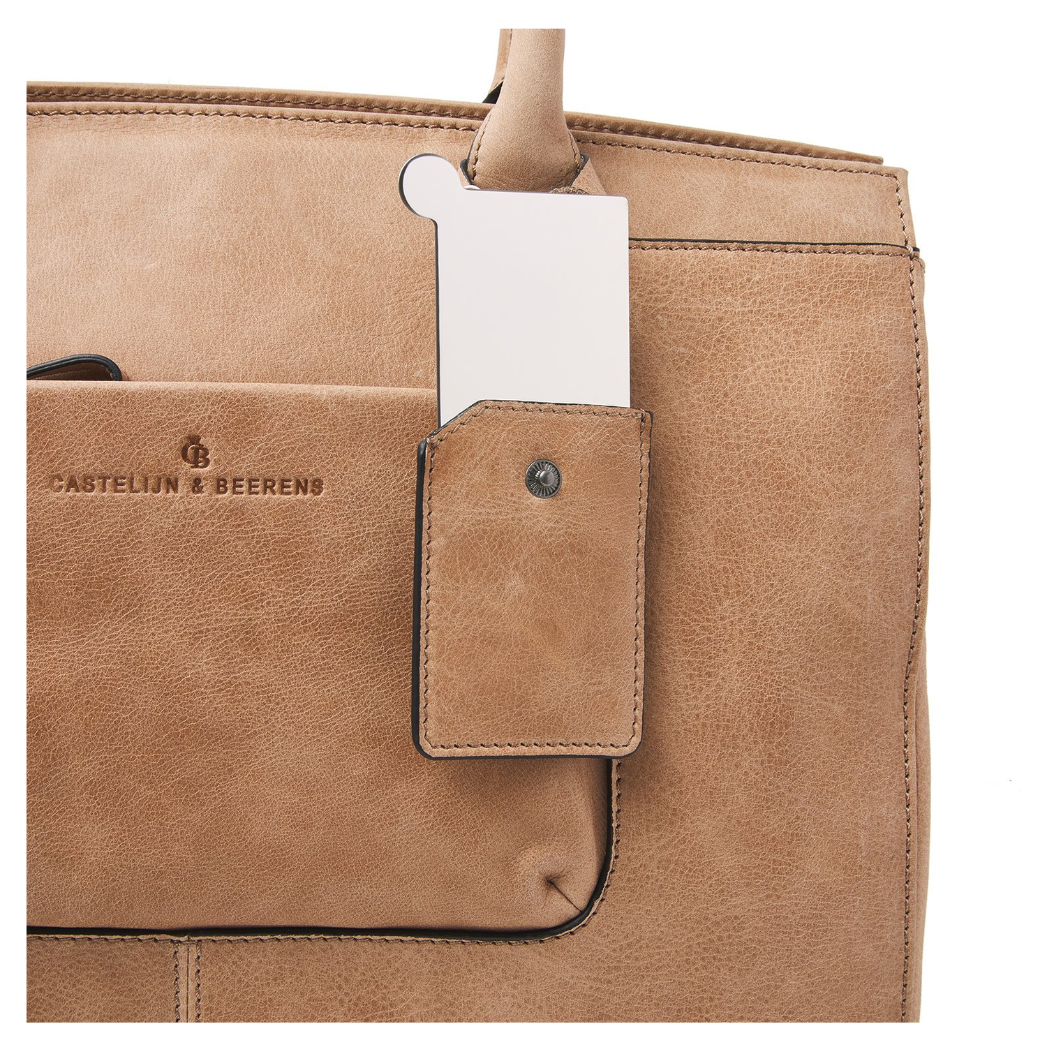 Castelijn & Beerens Carisma Laptoptas 15.6" + Tablet RFID beige