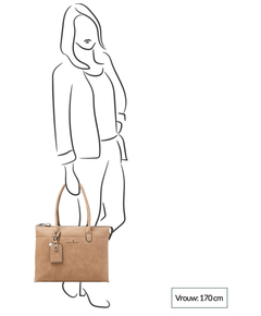 Castelijn & Beerens Carisma Laptoptasche 15.6" + Tablet RFID beige