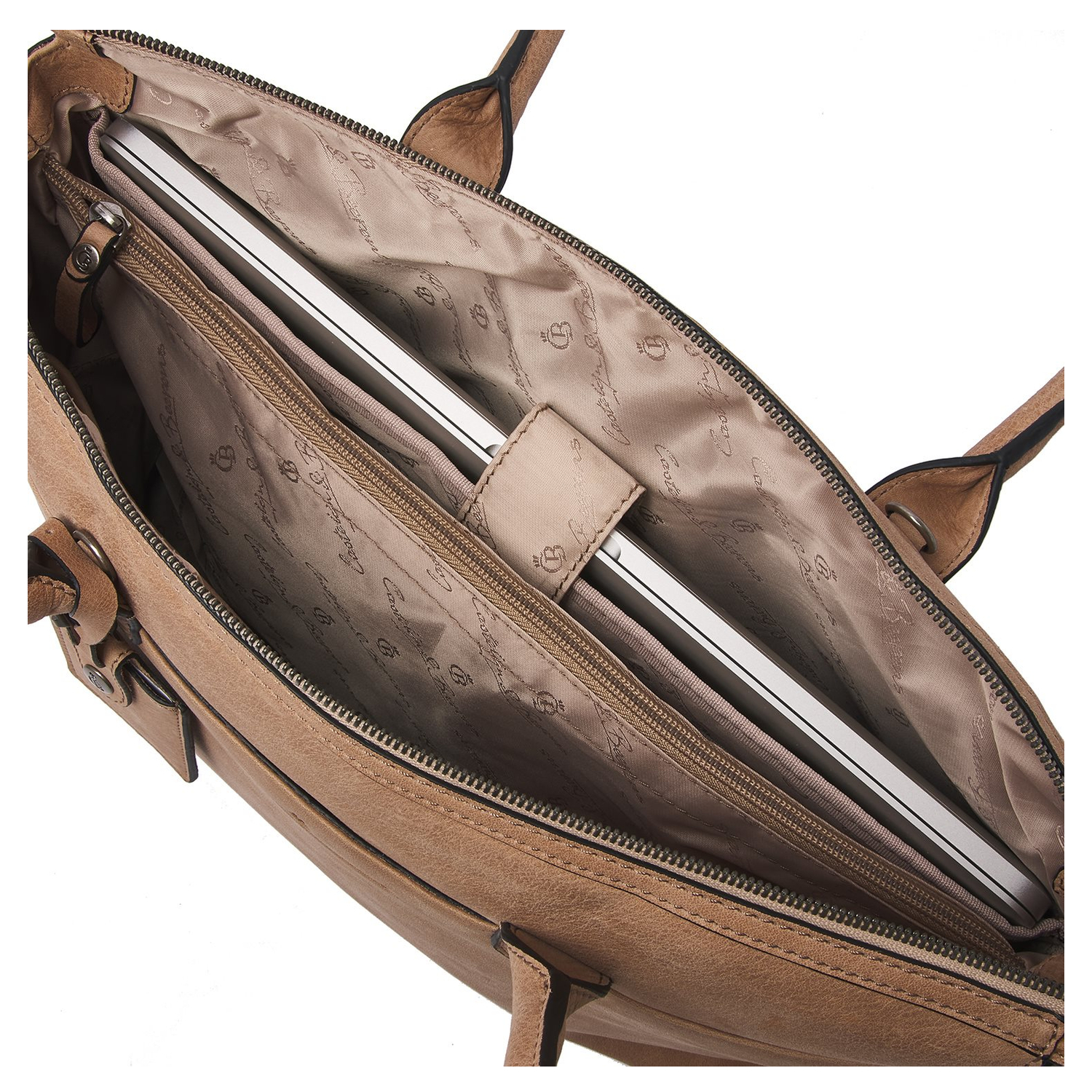 Castelijn & Beerens Carisma Laptoptasche 15.6" + Tablet RFID beige