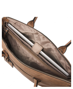 Castelijn & Beerens Carisma Laptoptasche 15.6" + Tablet RFID beige