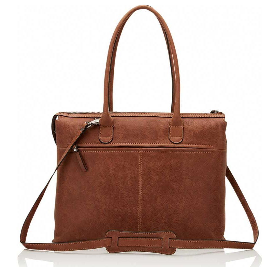 Castelijn & Beerens Carisma Laptop Schoudertas 15.6" + tablet cognac