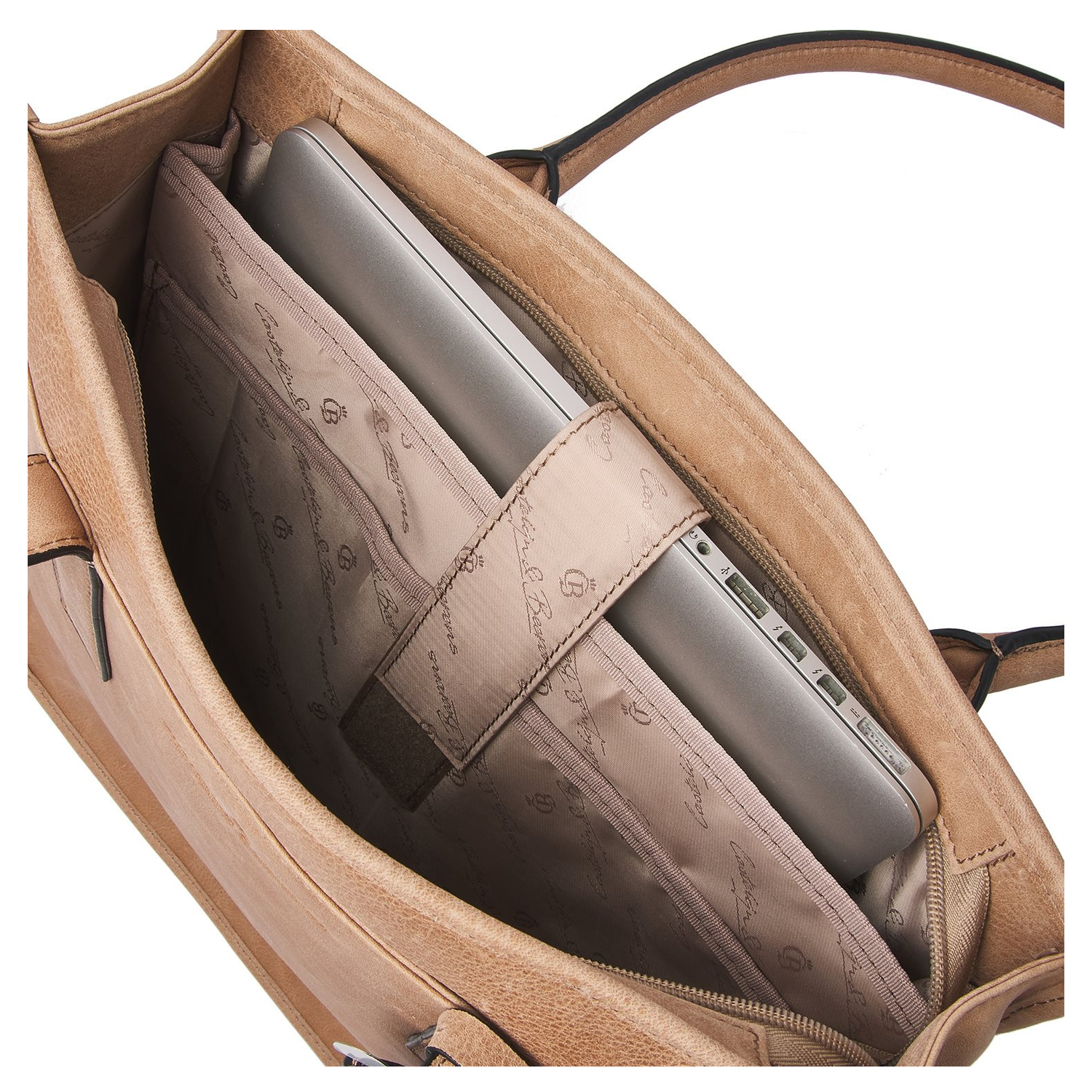 Castelijn & Beerens Carisma Laptop Shopper 15.6" RFID beige