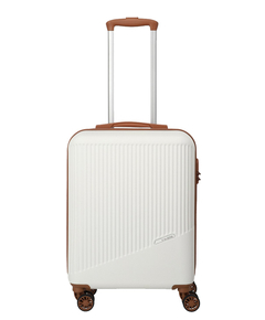 Travelite Bali 4 Wiel Trolley S white/cognac