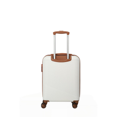 Travelite Bali 4 Wiel Trolley S white/cognac