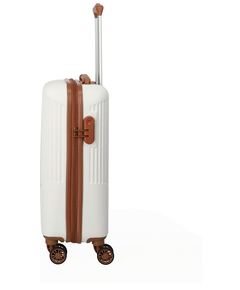 Travelite Bali 4 Wiel Trolley S white/cognac