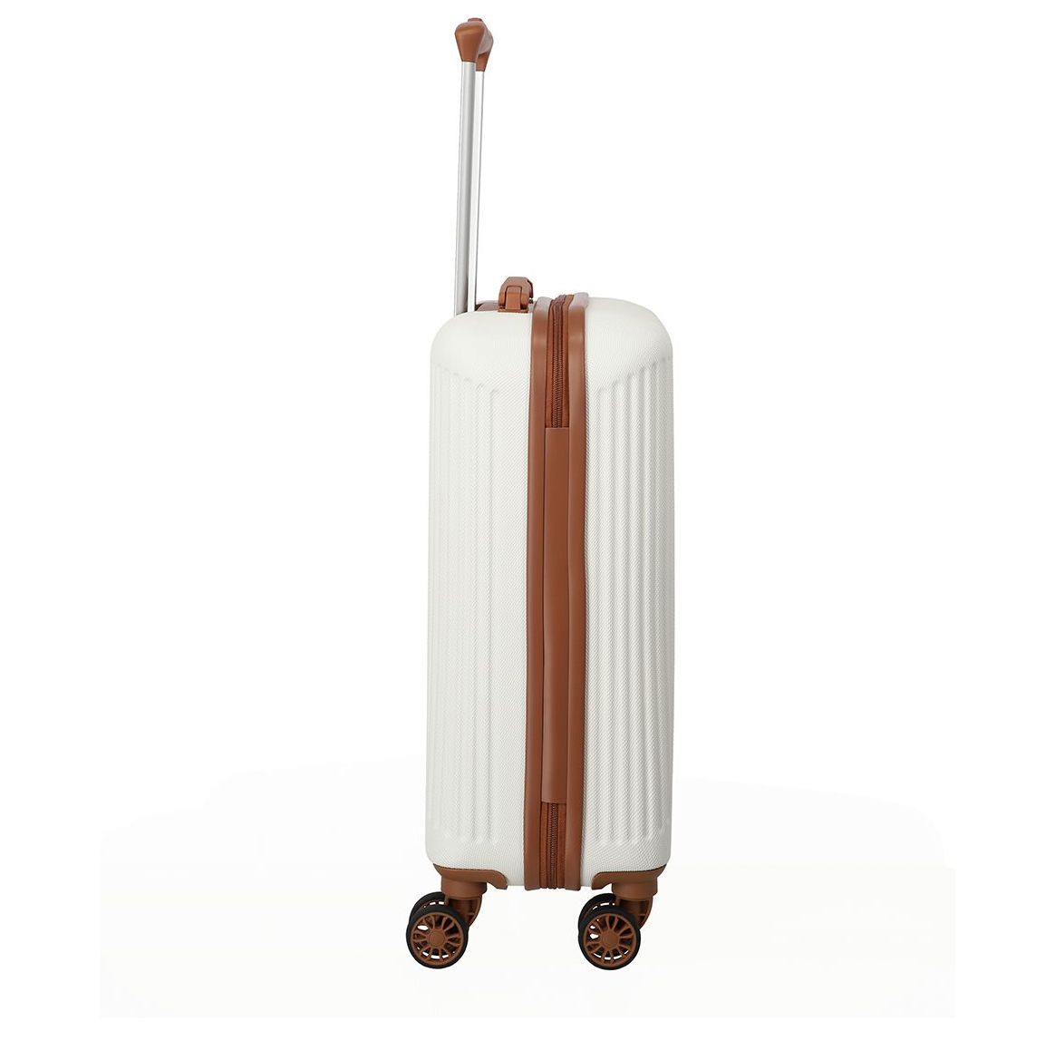 Travelite Bali 4 Wiel Trolley S white/cognac