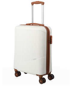 Travelite Bali 4 Wiel Trolley S white/cognac