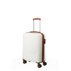 Travelite Bali 4 Wiel Trolley S white/cognac