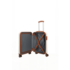 Travelite Bali 4 Wiel Trolley S white/cognac