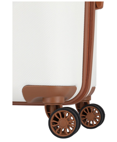 Travelite Bali 4 Wiel Trolley S white/cognac