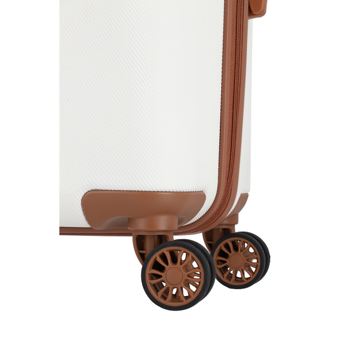 Travelite Bali 4 Wiel Trolley S white/cognac