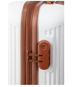 Travelite Bali 4 Wiel Trolley S white/cognac