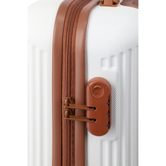 Travelite Bali 4 Wiel Trolley S white/cognac