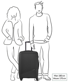 Travelite Bali 4 Wiel Trolley M black