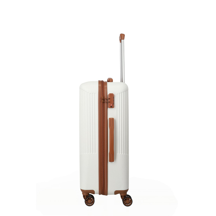 Travelite Bali 4 Wiel Trolley M white/cognac