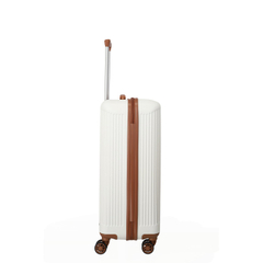 Travelite Bali 4 Wiel Trolley M white/cognac