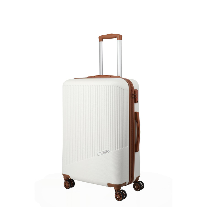 Travelite Bali 4 Wiel Trolley M white/cognac