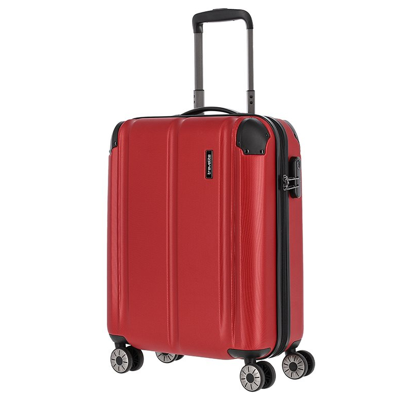 Travelite City 4 Wiel Trolley S red