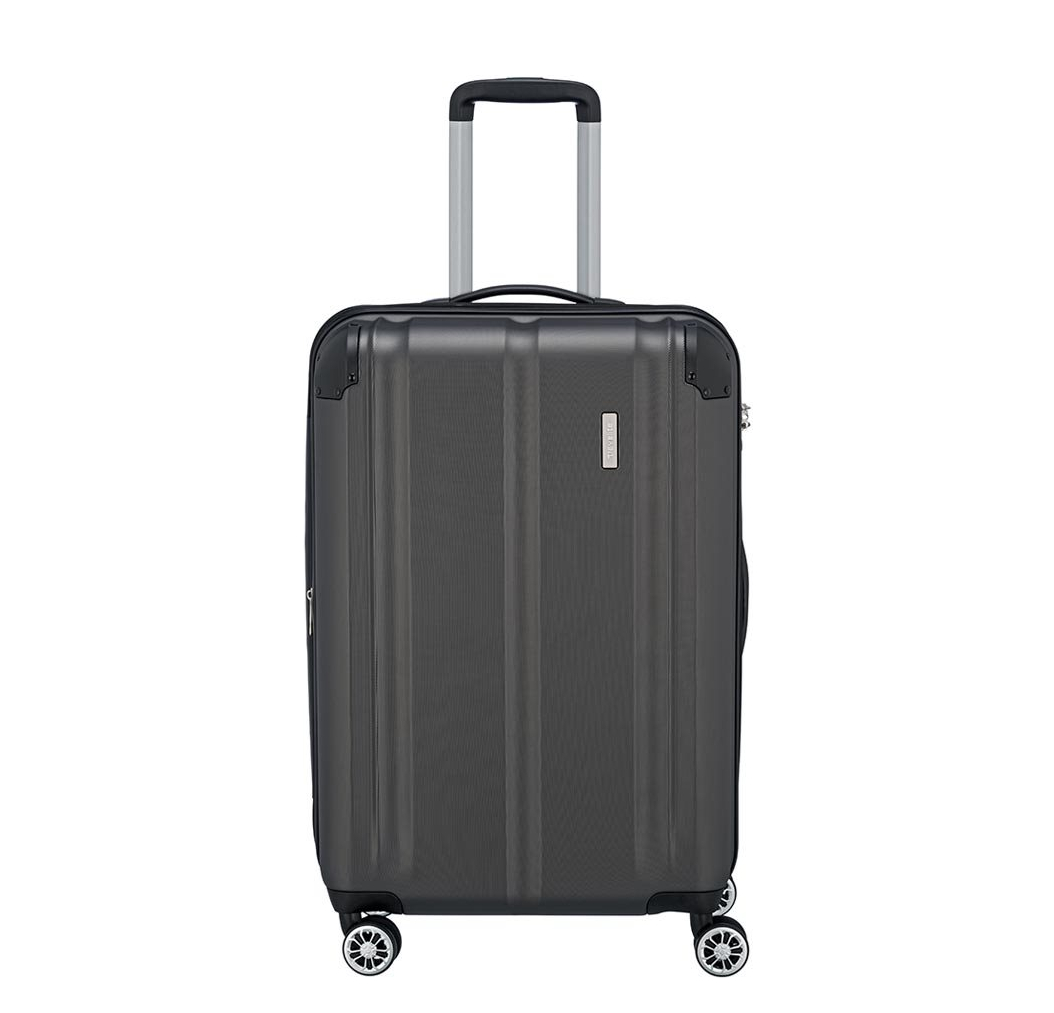 Travelite City 4 Wiel Trolley M Expandable antraciet