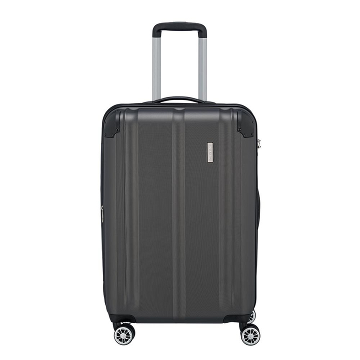 Travelite City 4 Wiel Trolley M Expandable antraciet