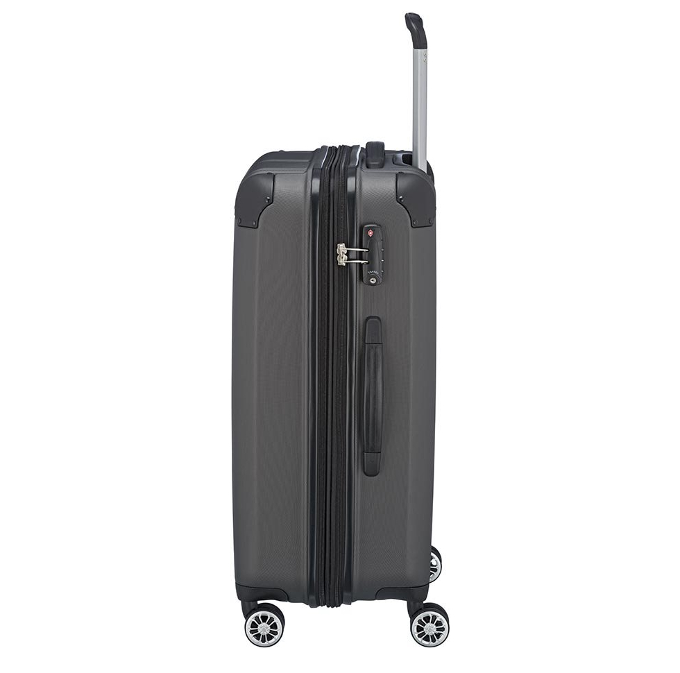 Travelite City 4 Wiel Trolley M Expandable antraciet