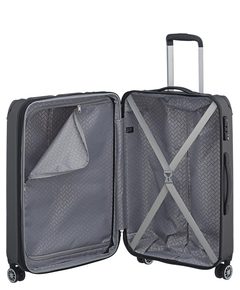Travelite City 4 Wiel Trolley M Expandable antraciet