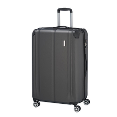 Travelite City 4 Wiel Trolley L Expandable antraciet