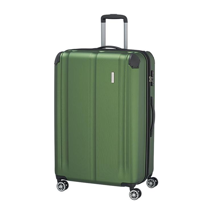 Travelite City 4 Wiel Trolley L Expandable green