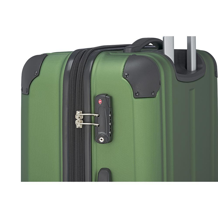 Travelite City 4 Wiel Trolley L Expandable green