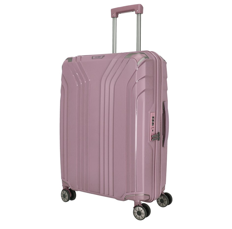 Travelite Elvaa 4 Wiel Trolley M Expandable rosé