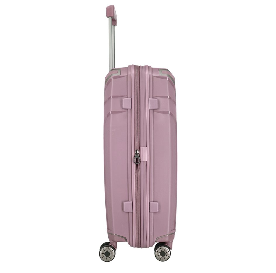 Travelite Elvaa 4 Wiel Trolley M Expandable rosé