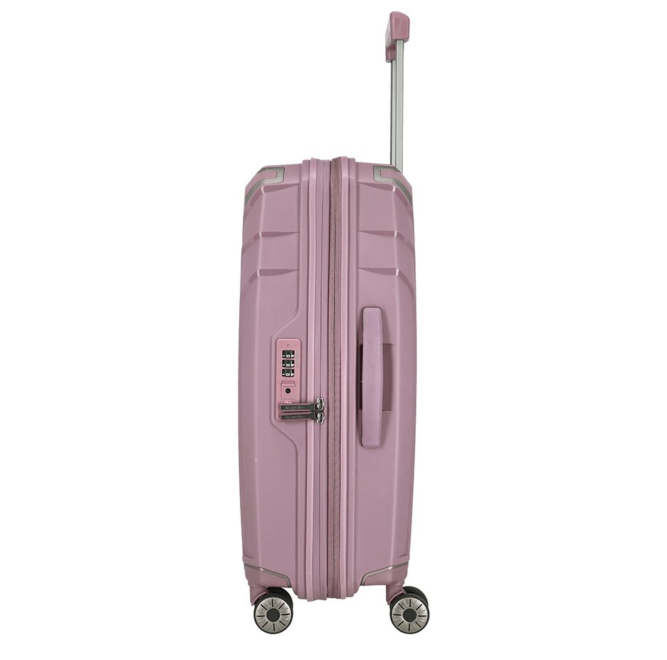 Travelite Elvaa 4 Wiel Trolley M Expandable rosé