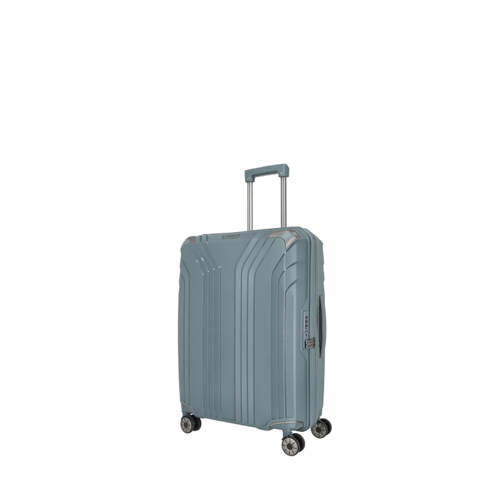 Travelite Elvaa 4 Wiel Trolley M Expandable bluegrey