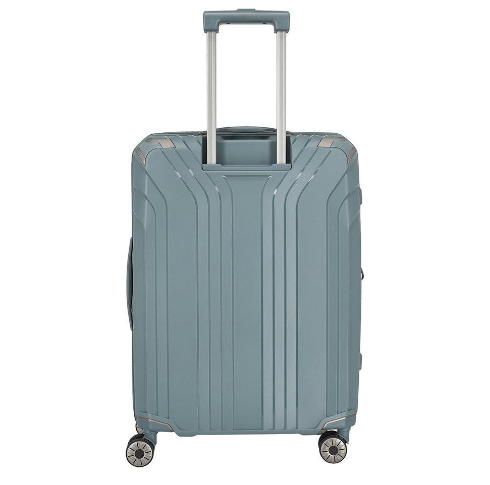 Travelite Elvaa 4 Wiel Trolley M Expandable bluegrey