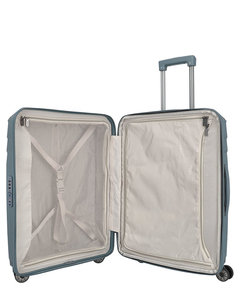 Travelite Elvaa 4 Wiel Trolley M Expandable bluegrey