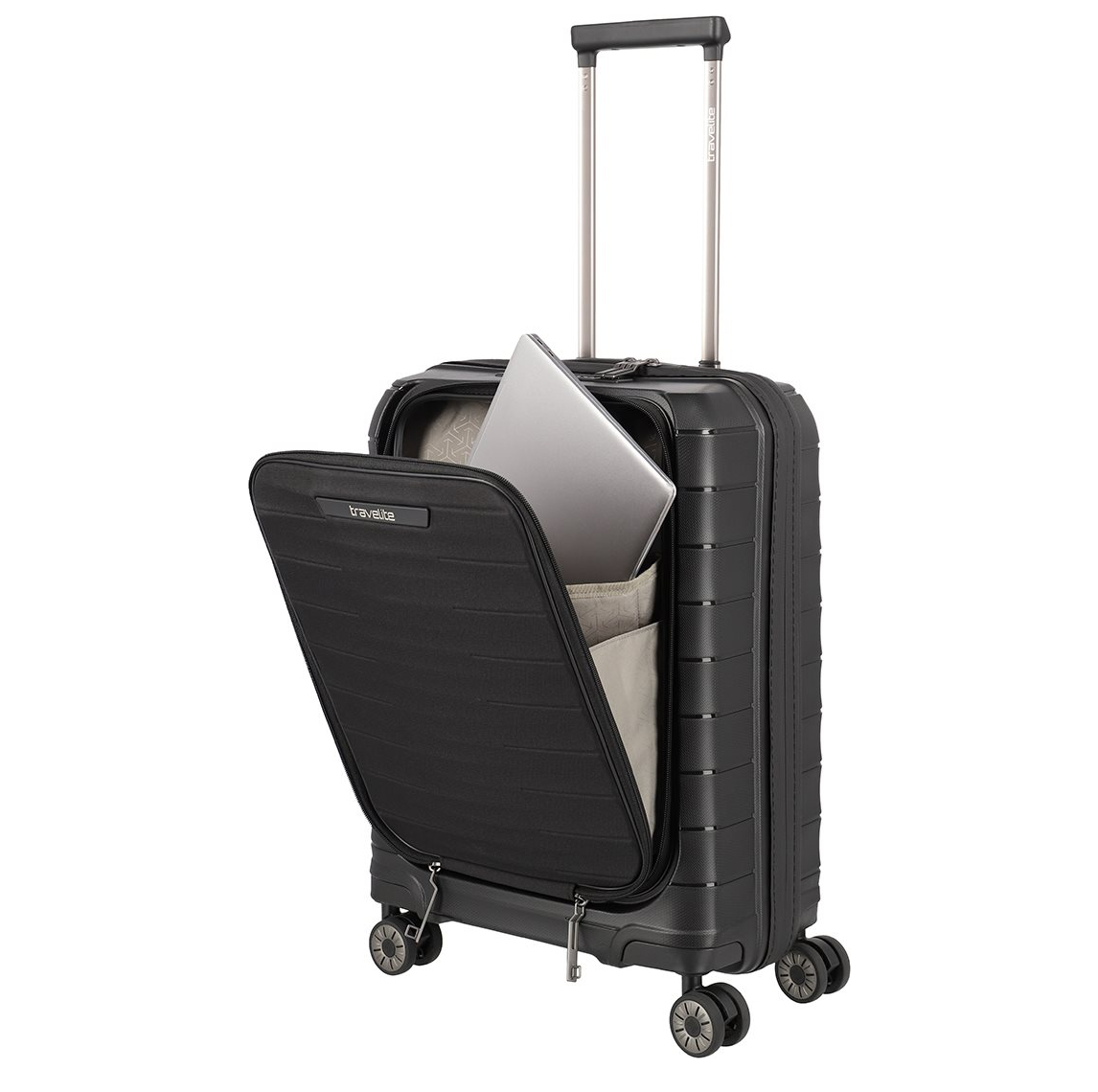 Travelite Mooby 4w Trolley S Frontpocket black