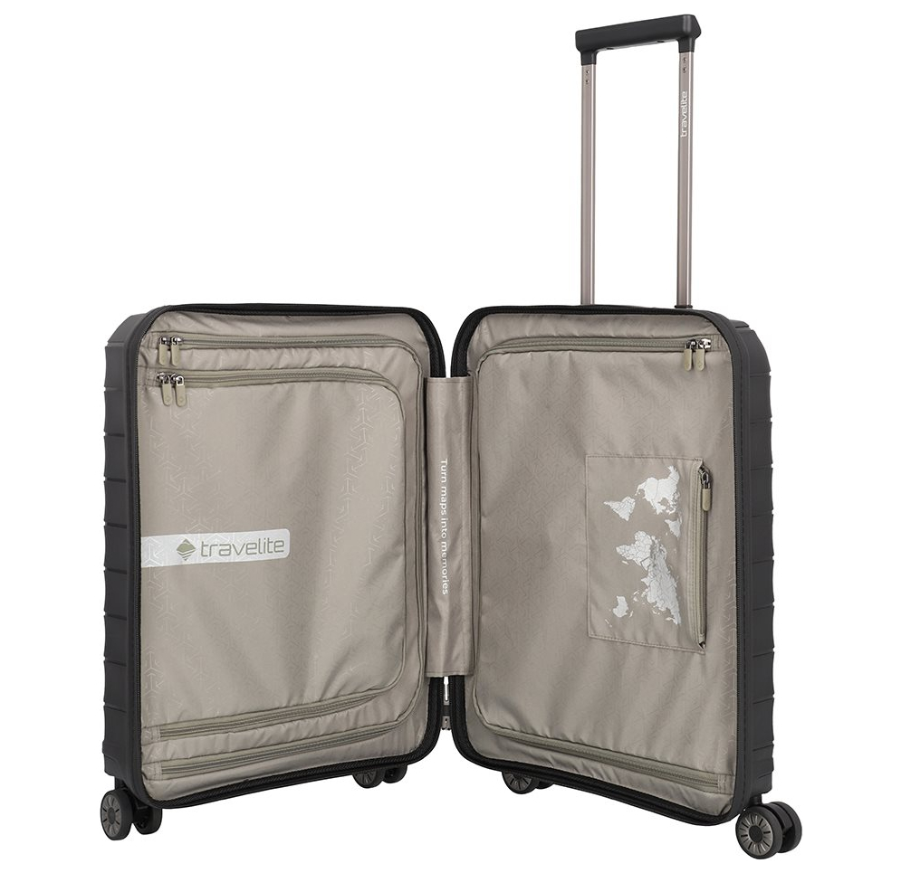 Travelite Mooby 4w Trolley S Frontpocket black